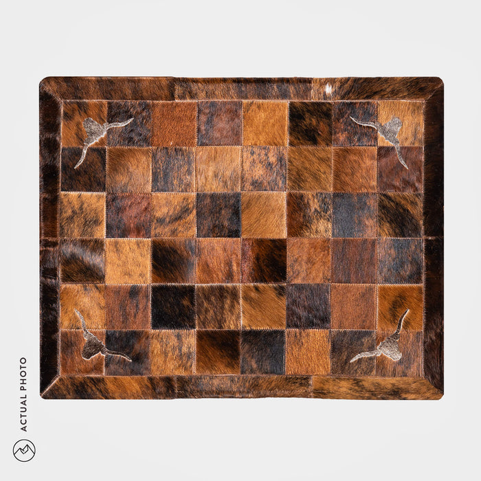 Cowhide Floor Mat Rug Size 3 x 2 Feet F-132
