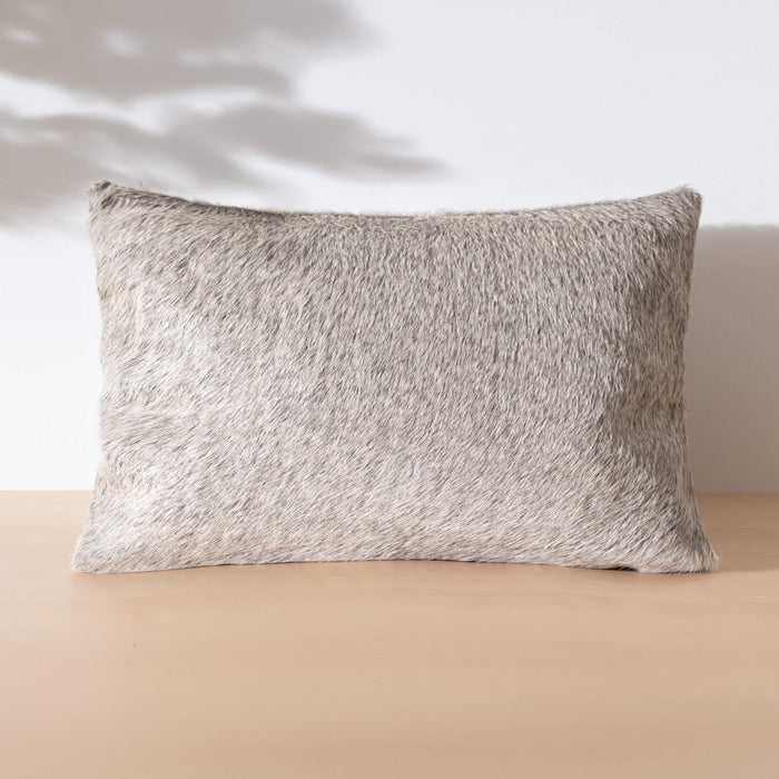 Grey Cowhide Pillow