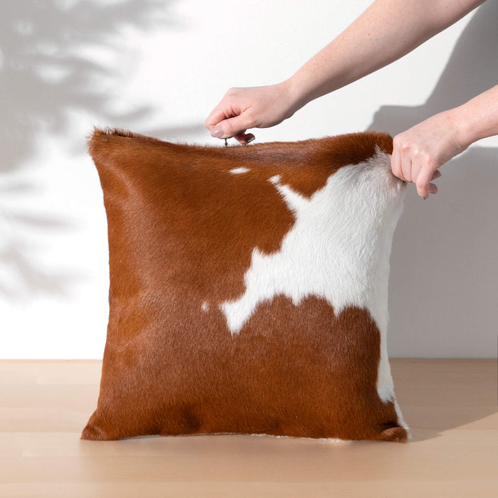 Quality - Brown and White Pillow
