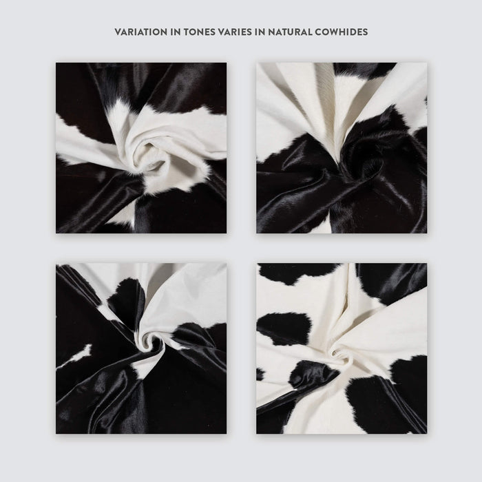 Black and White Cowhide Rug