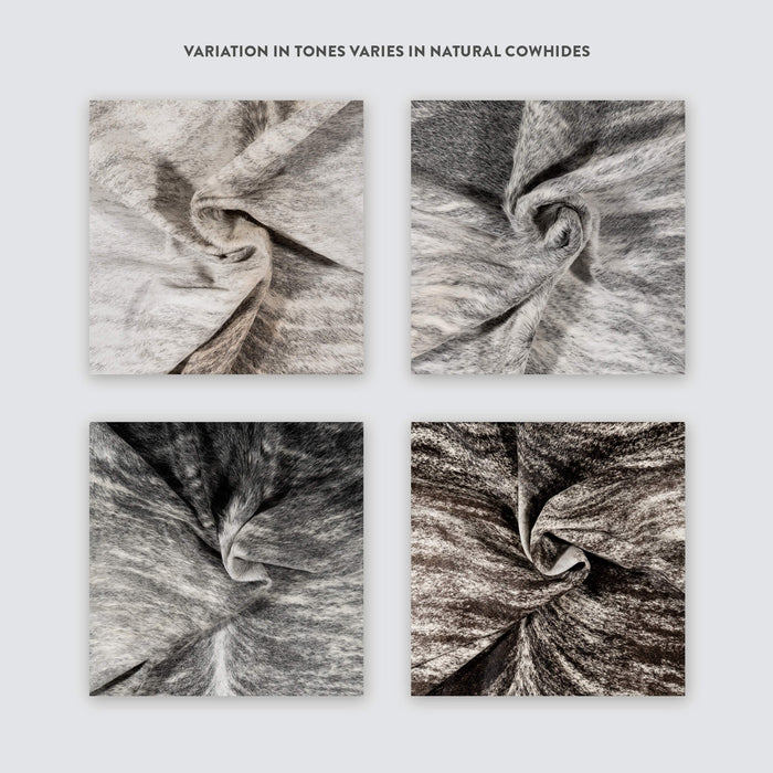 Grey Brindle Cowhide Rug