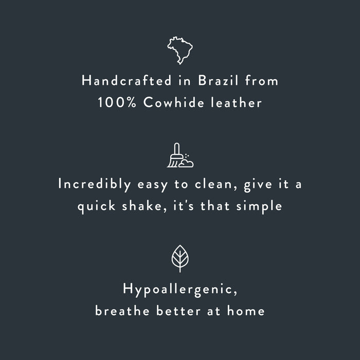 Brazilian Black Salt and Pepper Cowhide Rug Size 7'0" L x 6'4" W 6078