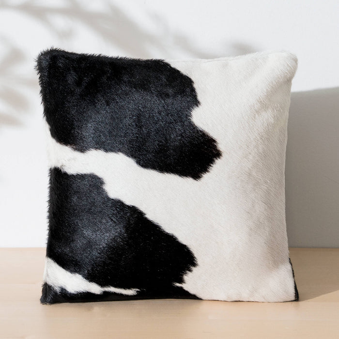 Black And White Cowhide Pillow | Ecowhides