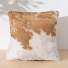 Palomino and White Cowhide Pillow | Ecowhides
