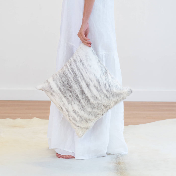 Light Brindle Cowhide Pillow