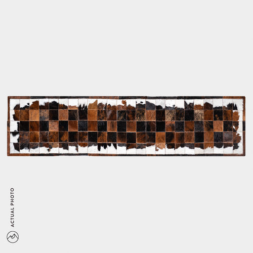 Runner Cowhide Rug Size 8 x 2 Feet R-106