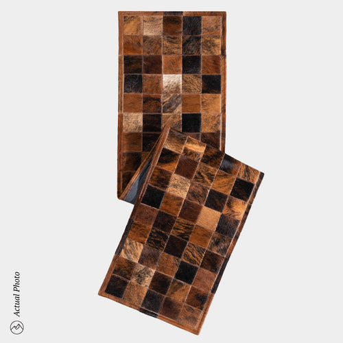 Runner Cowhide Rug Size 8 x 2 Feet R-130