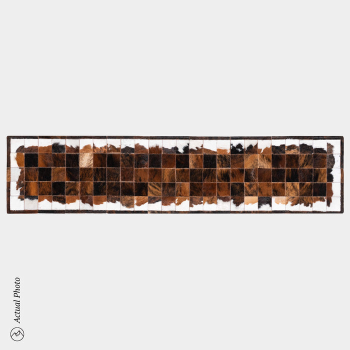 Runner Cowhide Rug Size 8 x 2 Feet R-136
