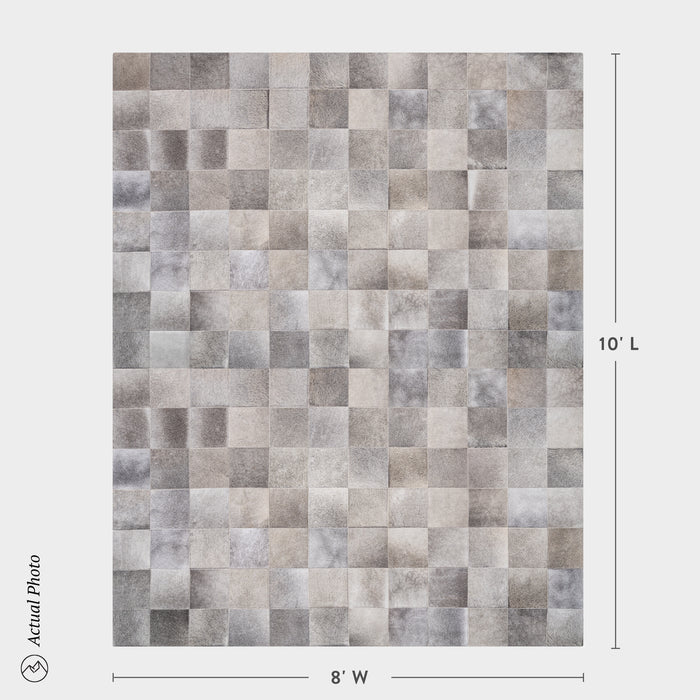 Rhodes Grey Cowhide Rug Size 10 x 8 Feet on Sale