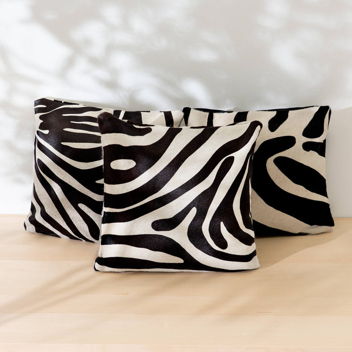 Zebra Cowhide Pillow