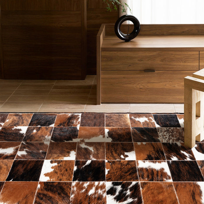 Cowhide Rug Swatch 5|Choose Your Color:Tricolor