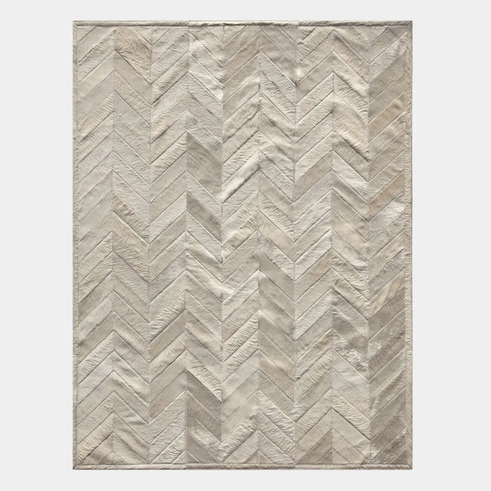 Chevron Cowhide Rug, Anti-Slip Backing | eCowhides