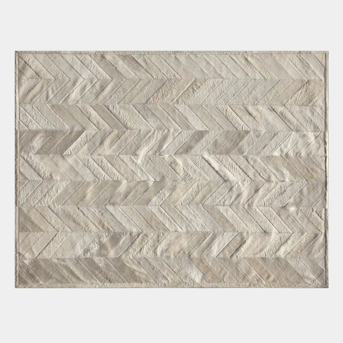 Chevron Cowhide Rug, Anti-Slip Backing | eCowhides