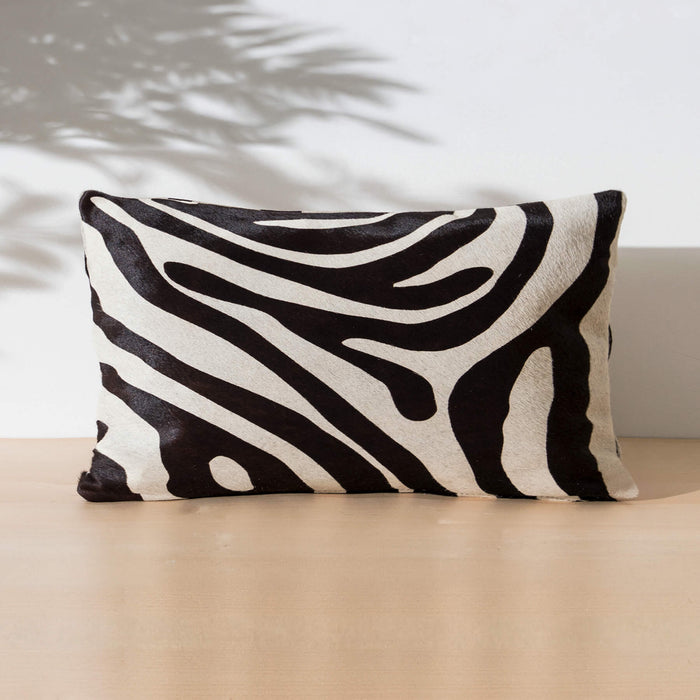 Zebra Cowhide Pillow
