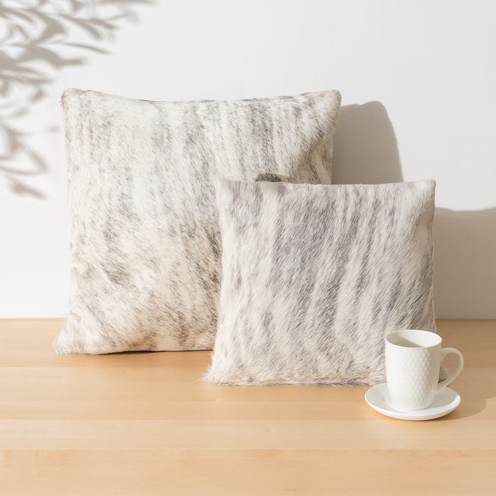 Light Brindle Cowhide Pillow