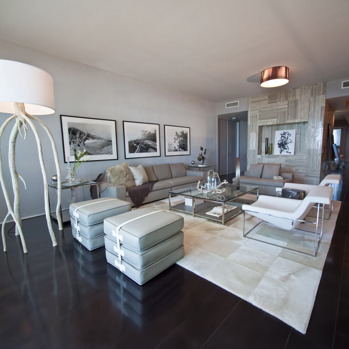 Rhodes White Cowhide Rug