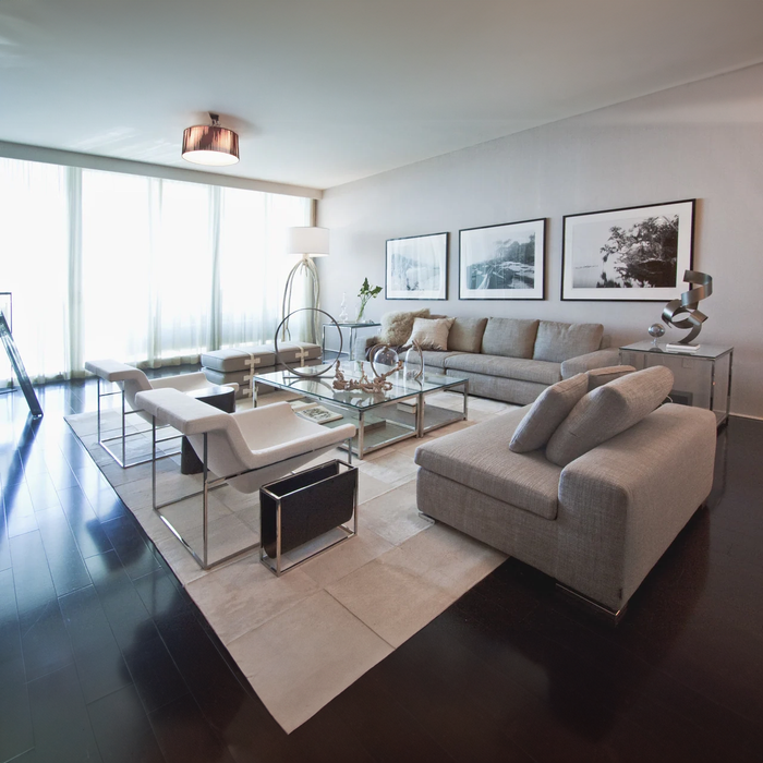 Rhodes White Cowhide Rug