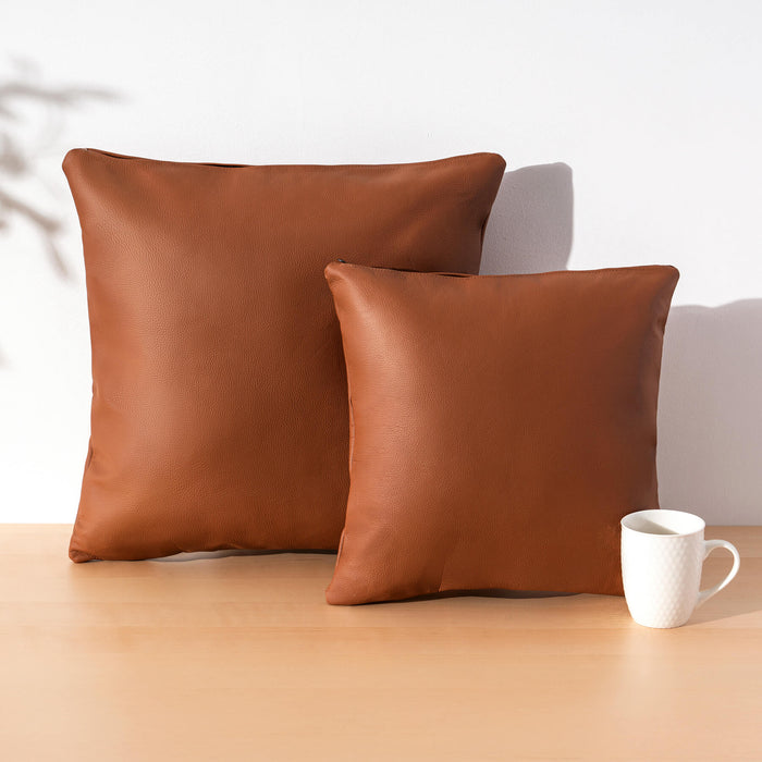Caramel Leather Pillow