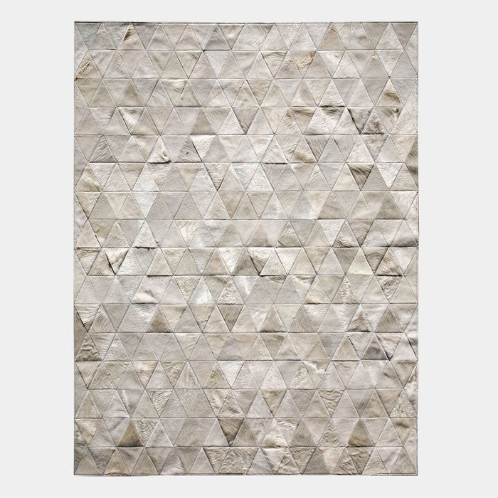 Pyramid White Cowhide Patchwork