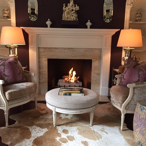 Palomino And White Brazilian Cowhide Rug: Xxl , Natural Suede Leather | eCowhides