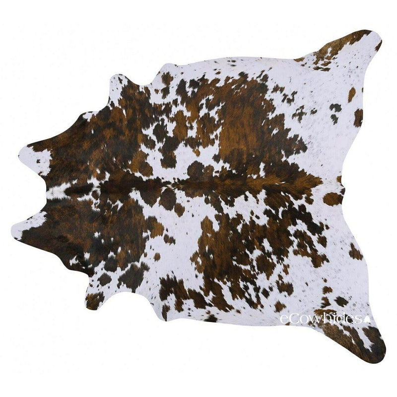 Tricolor Brazilian Cowhide Rug: Xxl , Natural Suede Leather | eCowhides