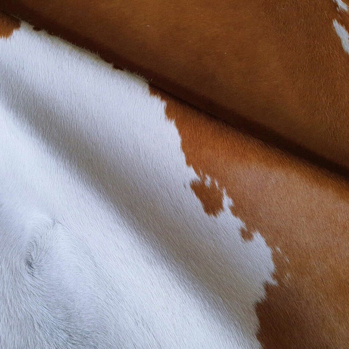 Hereford Brazilian Cowhide Rug: Large , Natural Suede Leather | eCowhides
