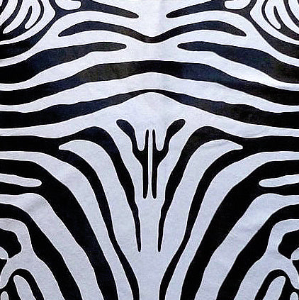 Zebra Reverse Cowhide Rug , Natural Suede Leather | eCowhides