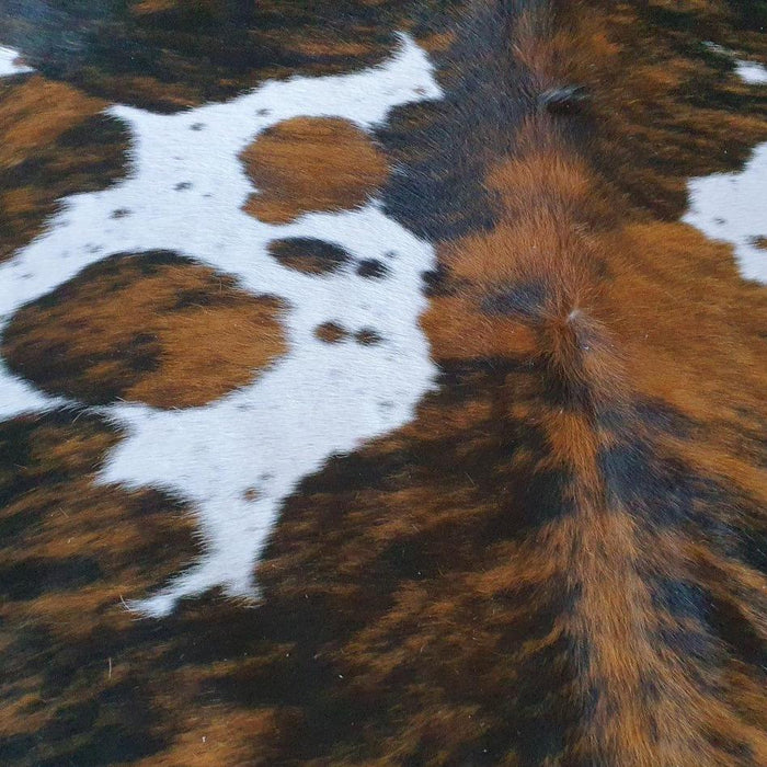 Tricolor Brazilian Cowhide Rug: Xxl , Natural Suede Leather | eCowhides