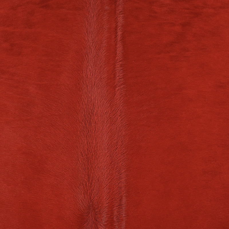 Red Dyed Cowhide Rug