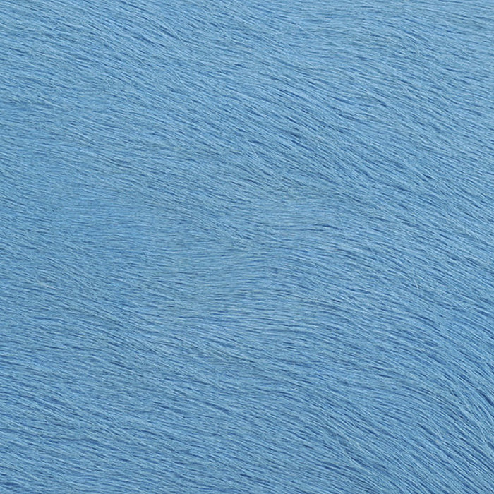 Sea Blue Dyed Cowhide Rug , Natural Suede Leather | eCowhides