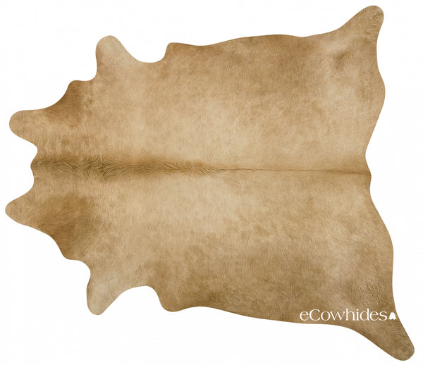 Palomino Brazilian Cowhide Rug: Xxl , Natural Suede Leather | eCowhides