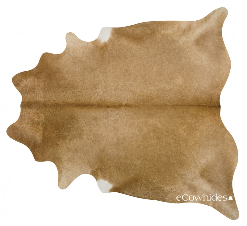 Palomino Brazilian Cowhide Rug: Xxl , Natural Suede Leather | eCowhides