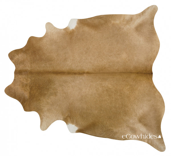 Palomino Brazilian Cowhide Rug: Large , Natural Suede Leather | eCowhides