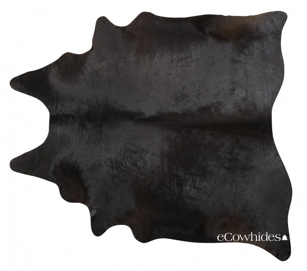 Large Solid Black Brazilian Cowhide Rug · eCowhides® 