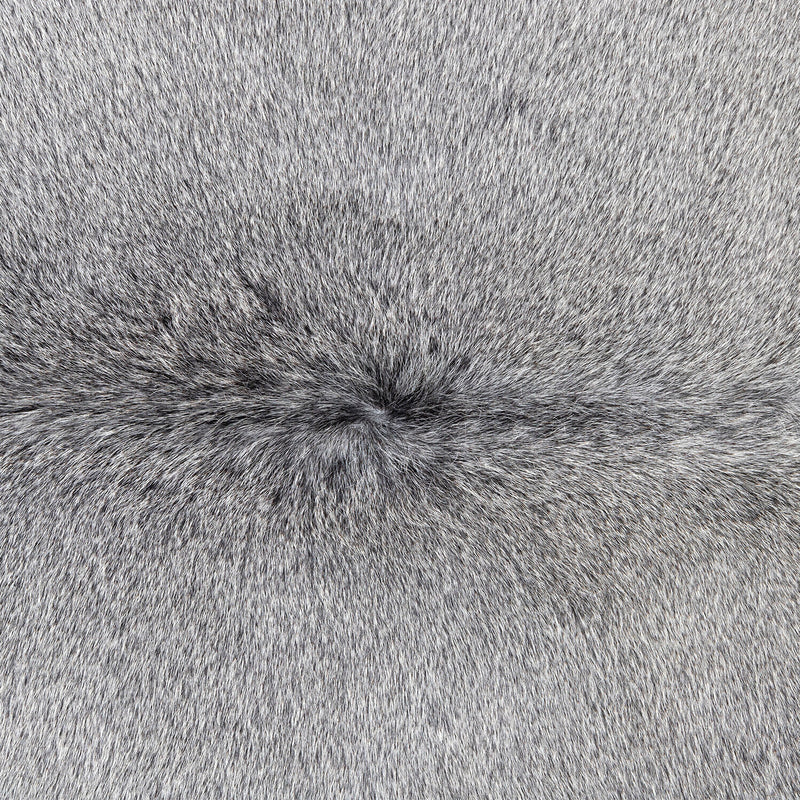 Grey Brazilian Cowhide Rug: Large , Natural Suede Leather | eCowhides