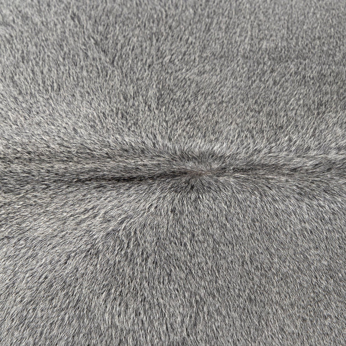 Grey Brazilian Cowhide Rug: Xxl , Natural Suede Leather | eCowhides