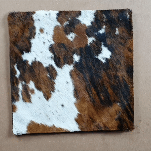 Tricolor Cowhide Pillow , Anti-Slip Backing | eCowhides