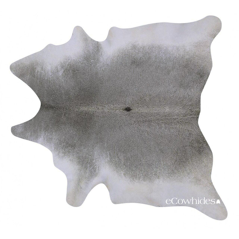 Grey Brazilian Cowhide Rug: Large , Natural Suede Leather | eCowhides