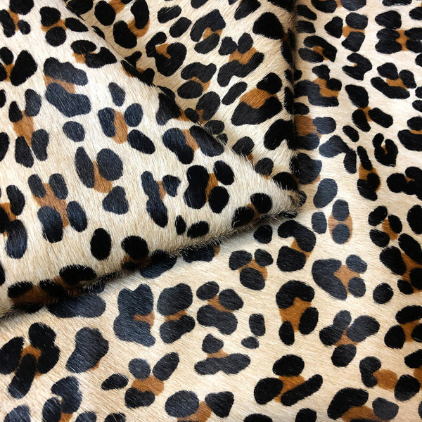 Leopard Cowhide Rug , Natural Suede Leather | eCowhides