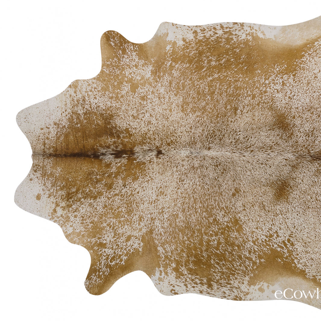 Brown Salt And Pepper Cowhide Rug , Natural Suede Leather eCowhides