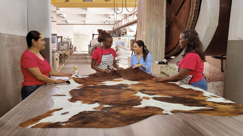 Cowhide Rugs process