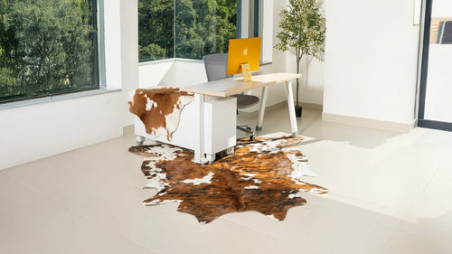 Office Decor with a Cowhide Rug