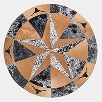 Round Cowhide Rugs from eCowhides