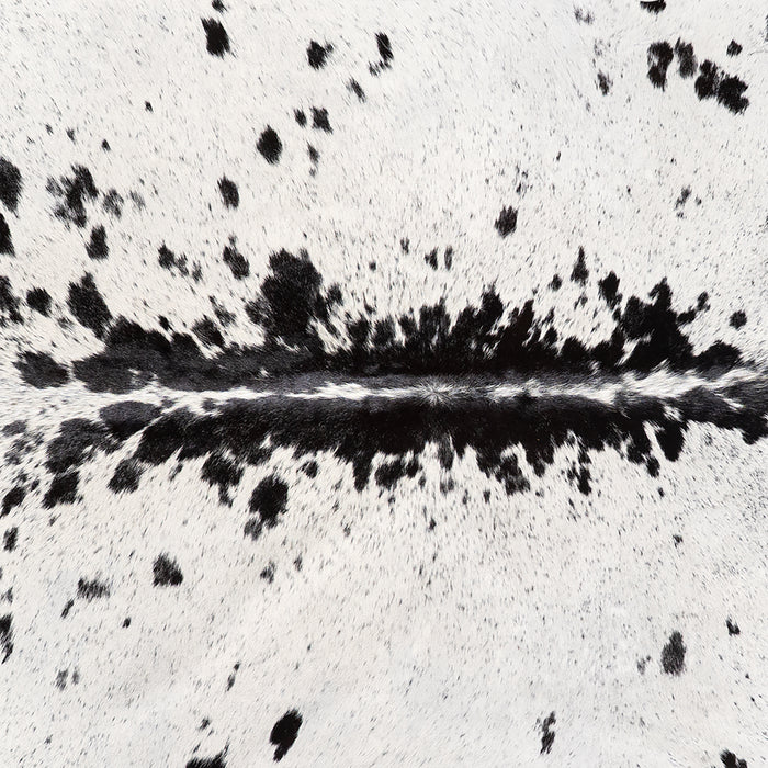 Brazilian Black Salt and Pepper Cowhide Rug Size 7'6" L x 6'8" W 6100