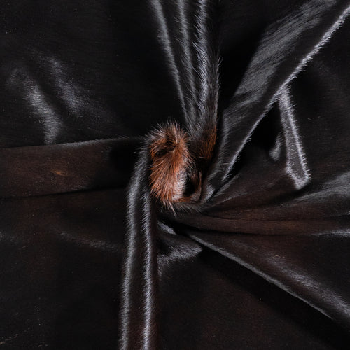 Brazilian Mahogany Cowhide Rug Size 6'11" L x 6'7" W 5810