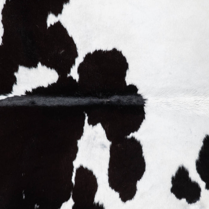 Brazilian Black and White Cowhide Rug Size 6'7" L x 5'7" W 1009