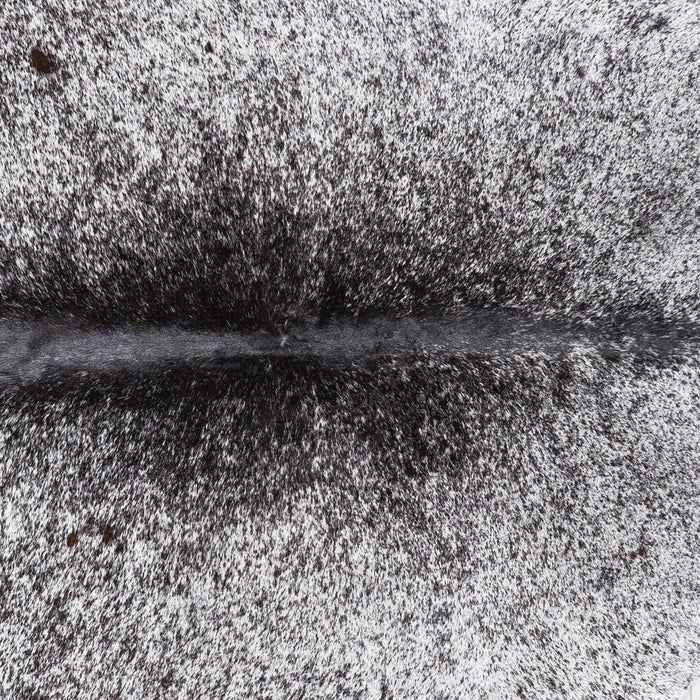 Brazilian Black Salt and Pepper Cowhide Rug Size 6'8" L x 5'10" W 1013