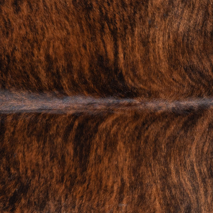 Brazilian Dark Brindle Cowhide Rug Size 6'9" L x 6'2" W 1019