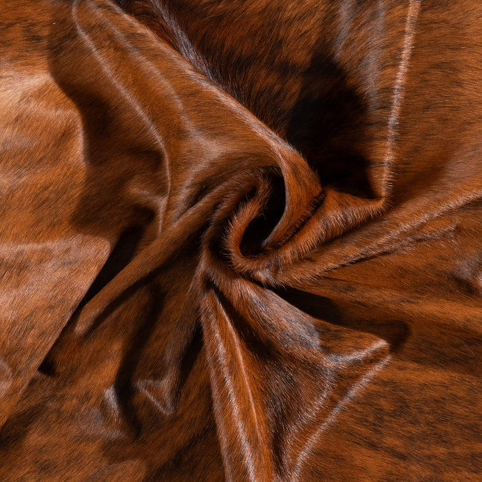 Brazilian Brindle Cowhide Rug Size 7'1" L x 6'1" W 1022