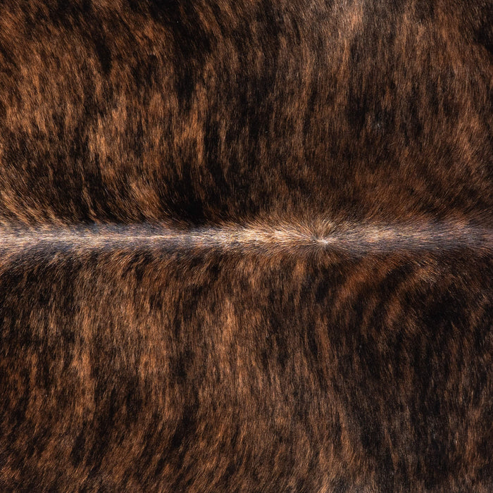 Brazilian Dark Brindle Cowhide Rug Size 6'11" L x 5'10" W 1025